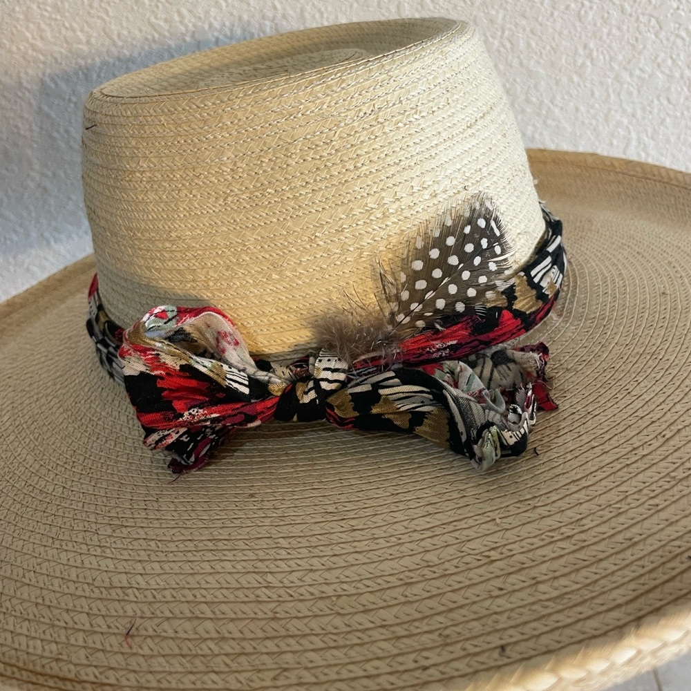 Wide brim palm hat - Picture 3 of 9